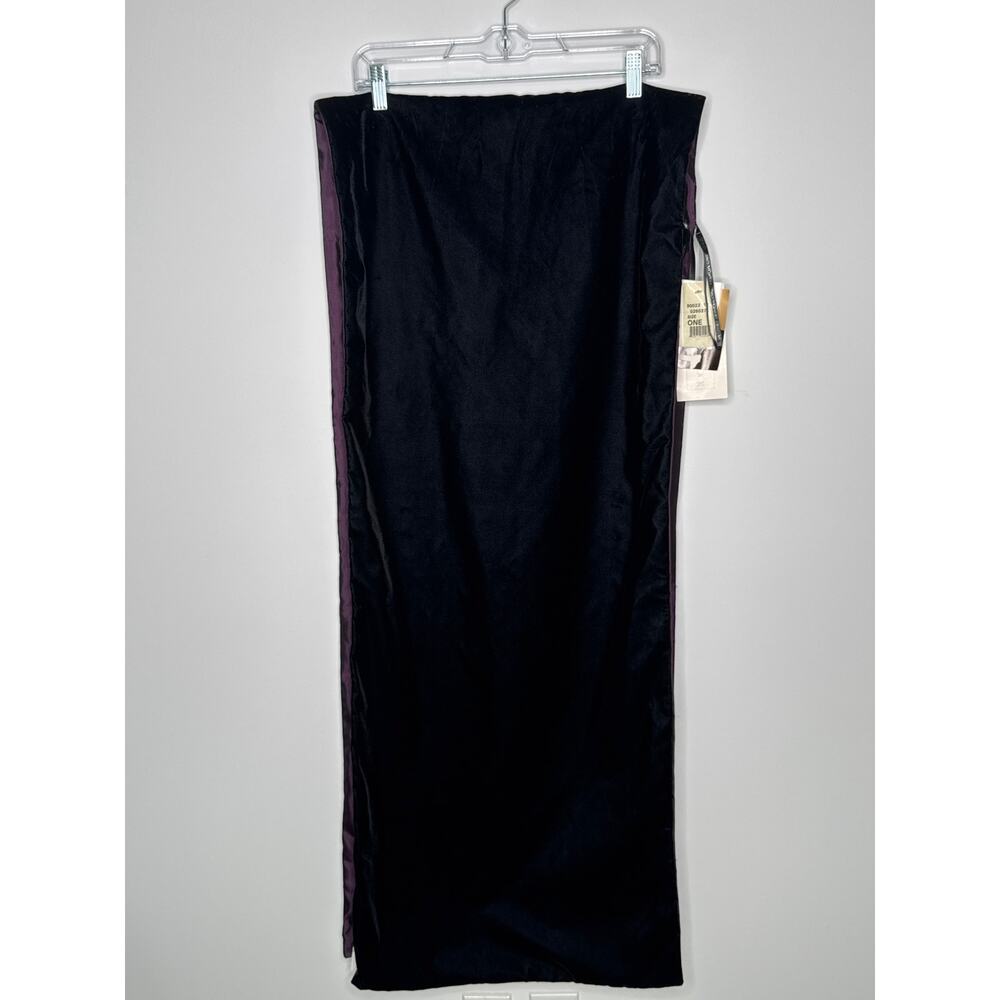 NWT Vintage Jessica McClintock Burgundy Velvet & Taffeta reversable Shawl Wrap - Picture 4 of 11